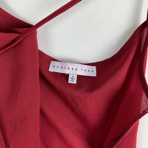 Endless Rose red slip dress NWOT - Picture 4 of 5